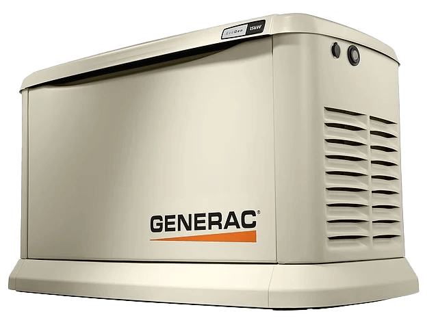 Generac standby generator 15kw ecogen cutout with no background